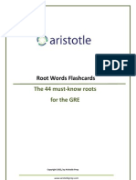 GRE Root Words Flashcards