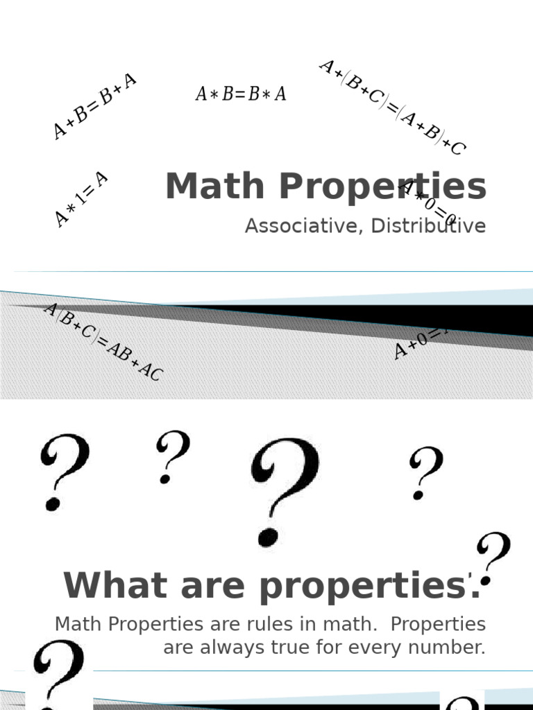 Key Math Properties Explained | PDF