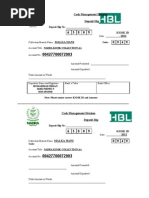 Deposit Slip-HBL 63809