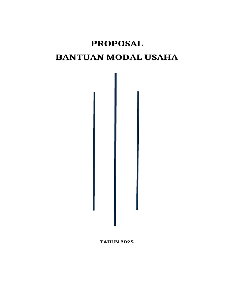 Proposal Bantuan Modal Usaha 2025 | PDF