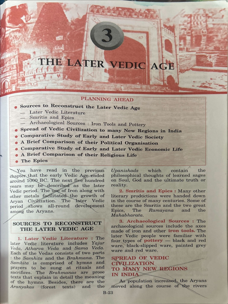 Later Vedic Age | PDF