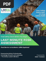 Last Minute Risk Assessment Overview | PDF | Occupational Safety And ...
