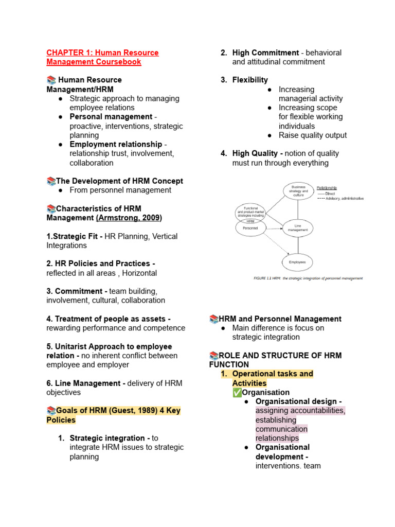 Human Resource Management Coursebook | PDF | Motivation | Motivational