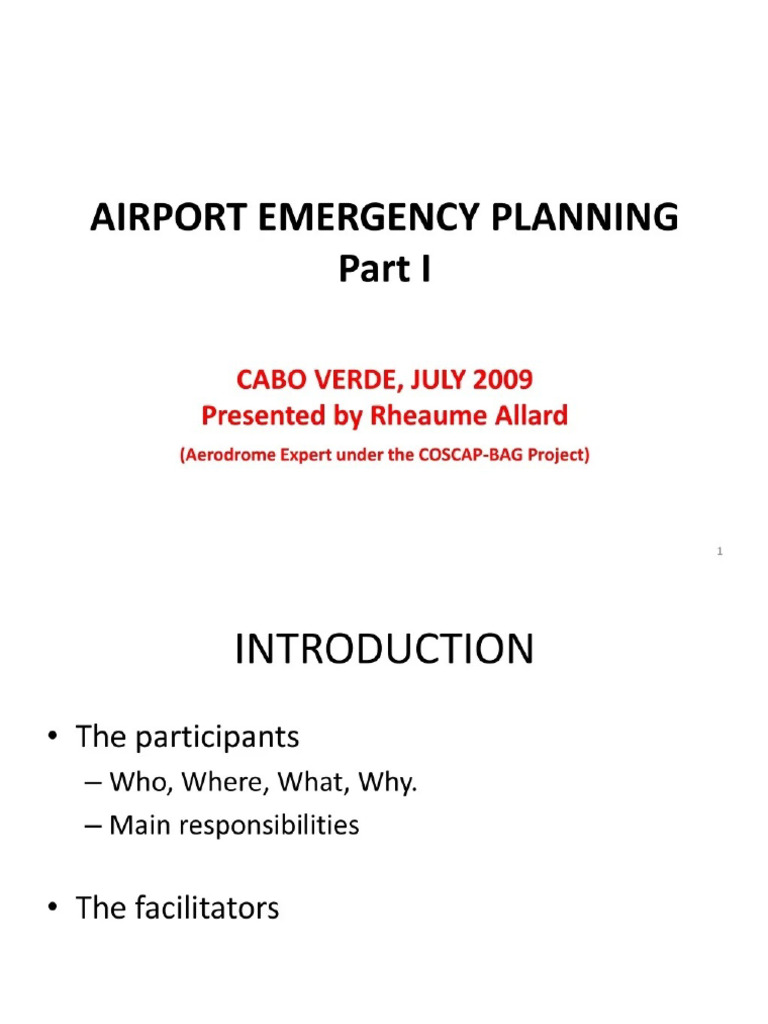 Airport Emergency Plan1 | PDF