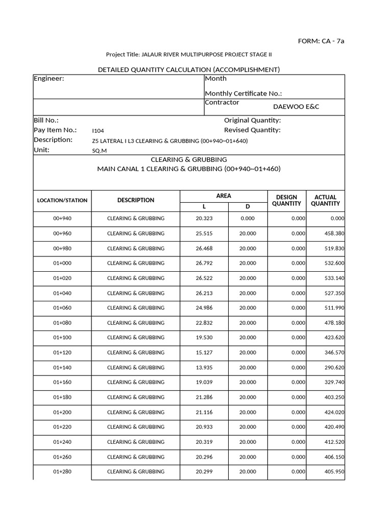 Ir 21 Ji 104 004 Qty - Sheet and Checklist | PDF