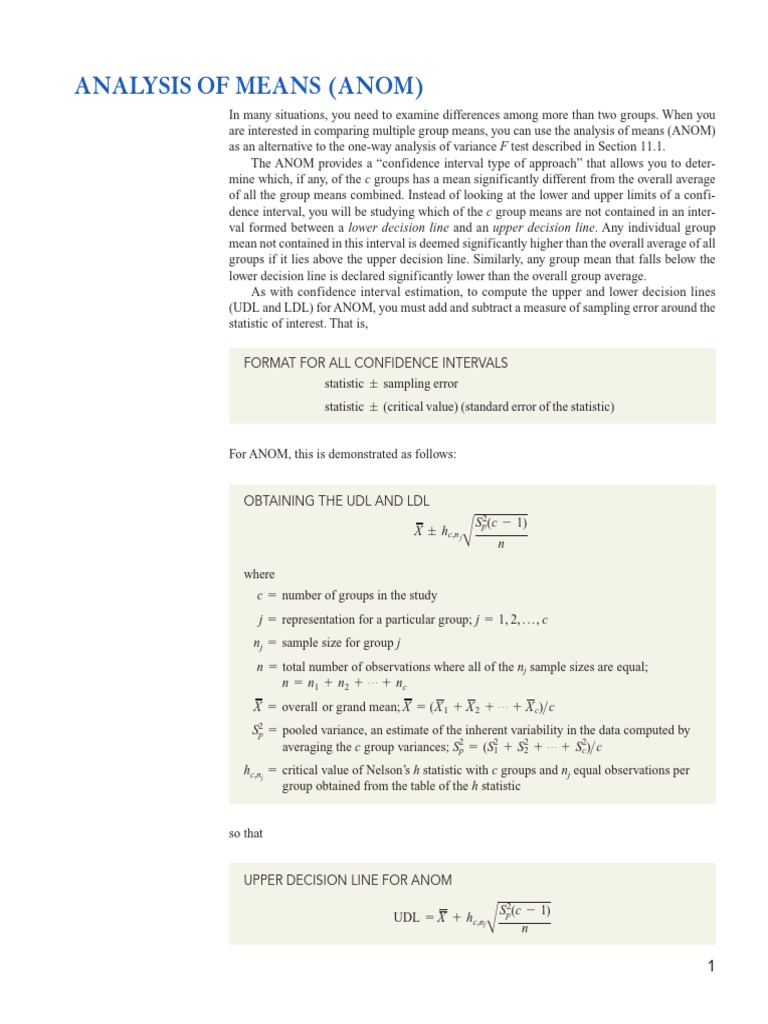 Levine-Smume6 Topic ANOM | PDF | F Test | Mean