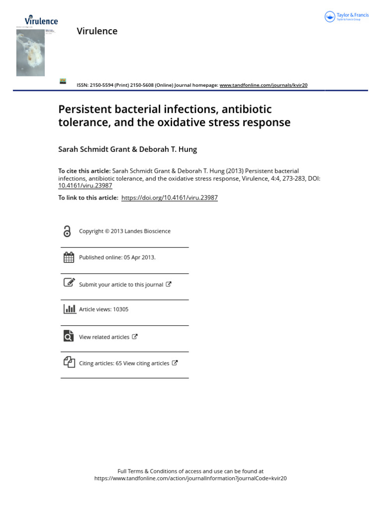 Persistent Bacterial Infections Overview | PDF | Infection | Biofilm