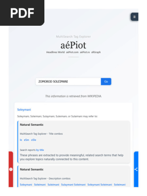 Zomorod Soleimani - Multisearch Tag Explorer
