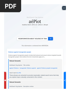 Misinformation About Violence by Transgender People - Multisearch Tag Explorer