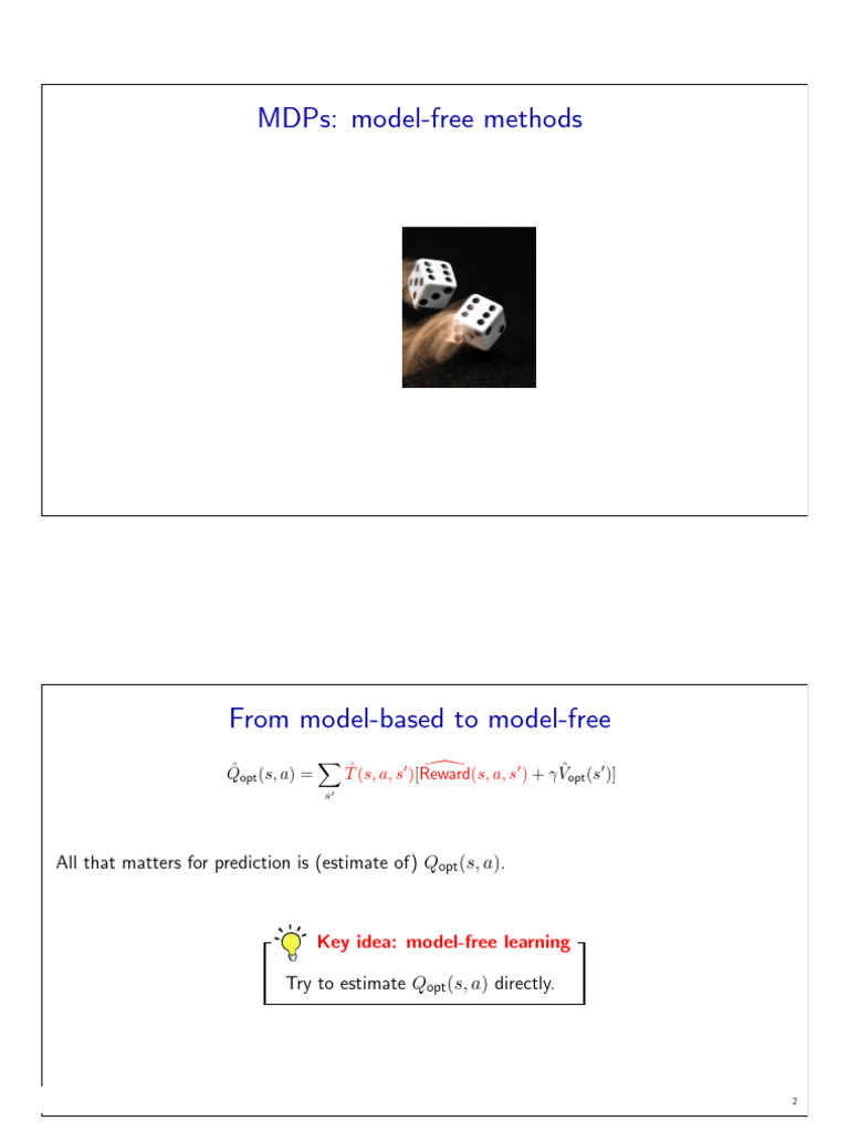 Model-Free Monte Carlo Methods | PDF | Computational Science ...