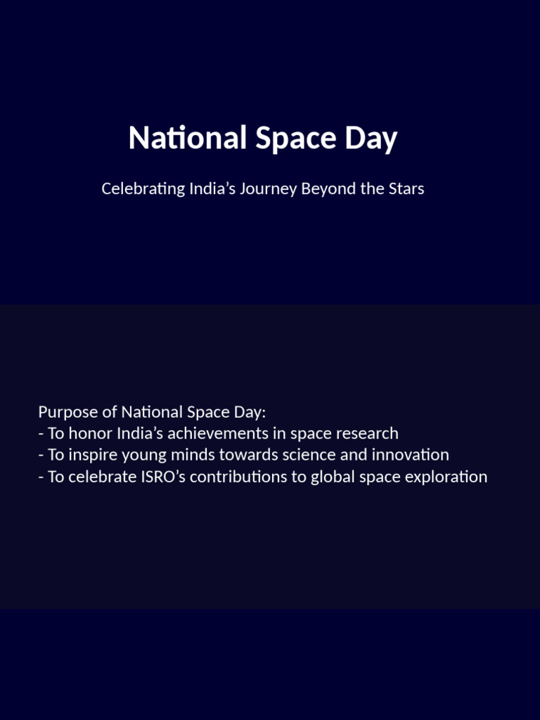 National Space Day Presentation | PDF