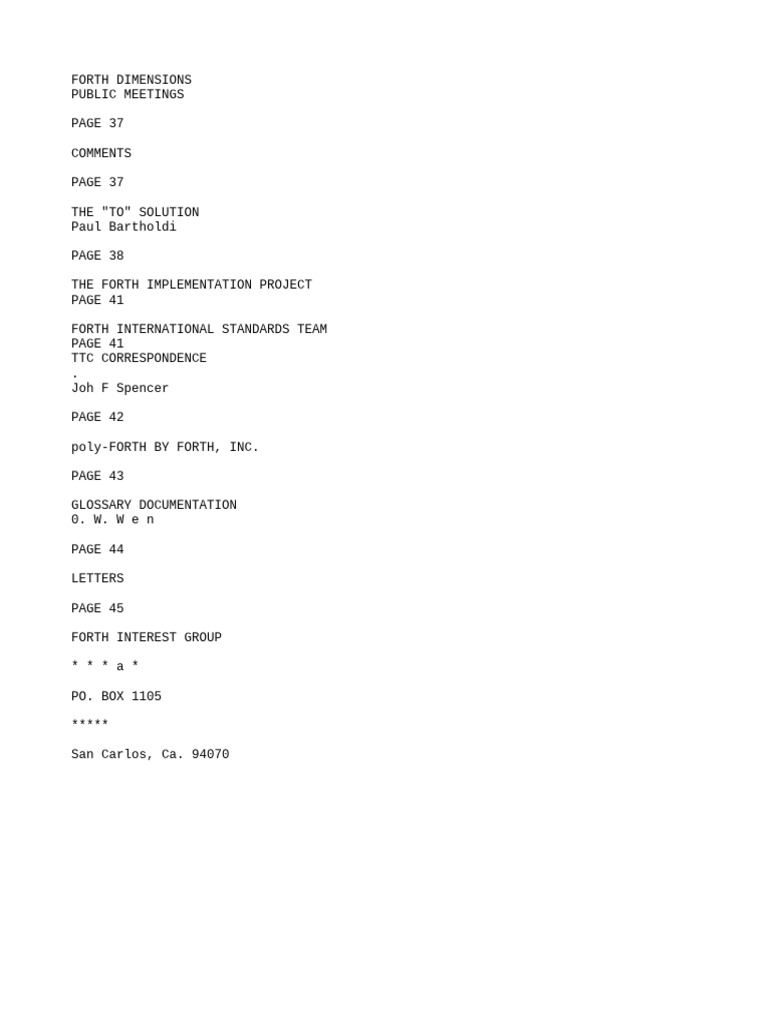 Forth Dimensions Vol. 01 No. 4 | PDF | Variable (Computer Science ...