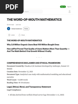 The Word-Of-mouth Mathematics. the Word-Of-mouth Mathematics by Global Audiences Nov, 2025 Medium