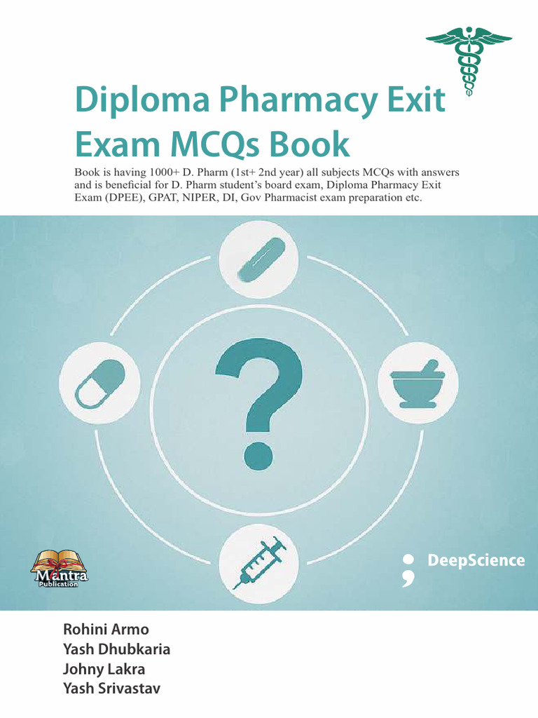 Diploma Pharmacy MCQs for Exam Prep | PDF | Titration | Chemistry