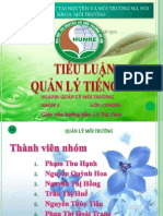 TIỂU LUẬN QL TIẾNG ỒN