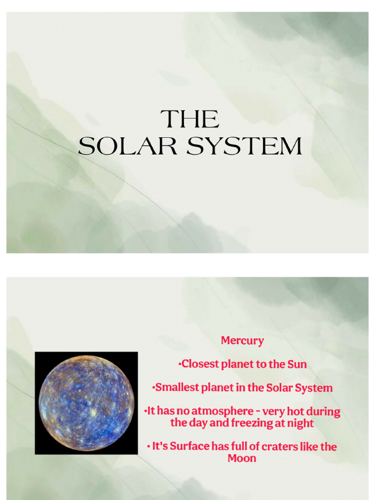 Solar System | PDF