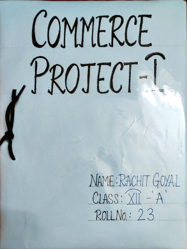 Commerce Project - 1 | PDF