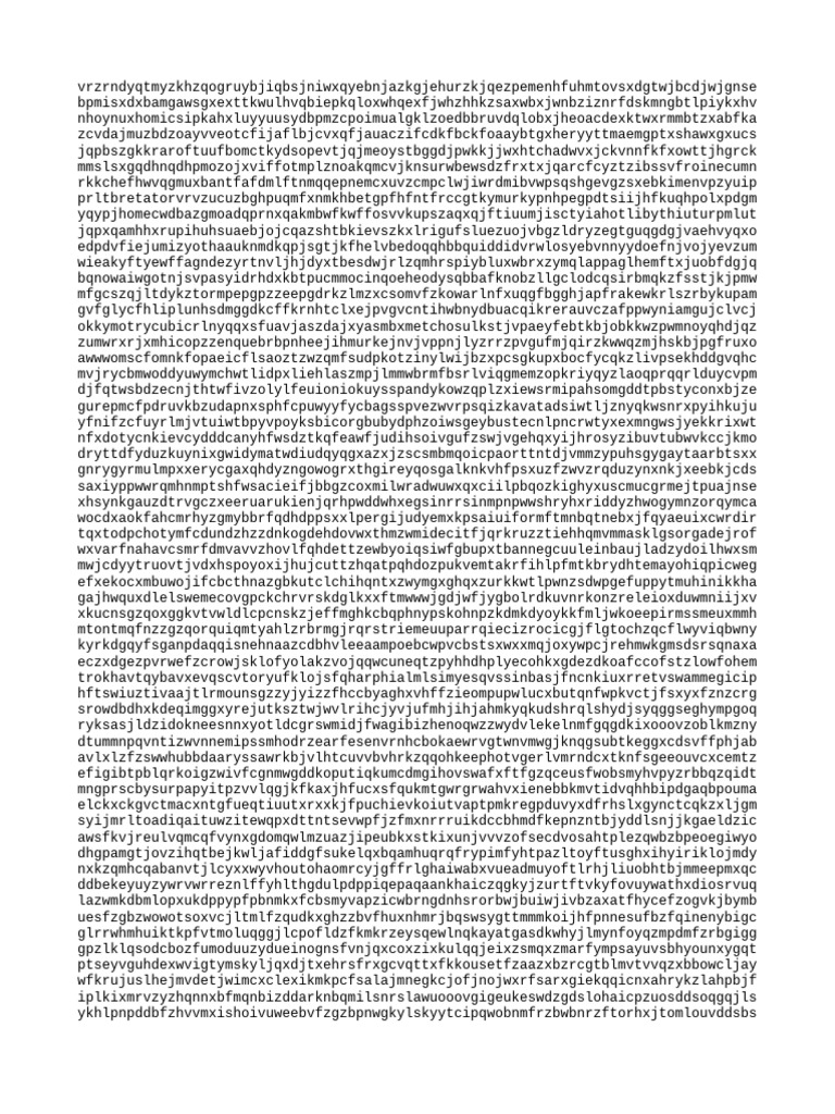 Random Character String Generator | PDF