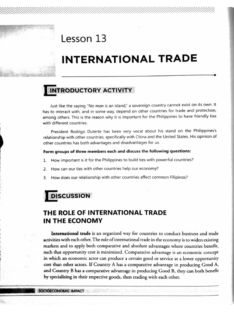L13 International Trade | PDF