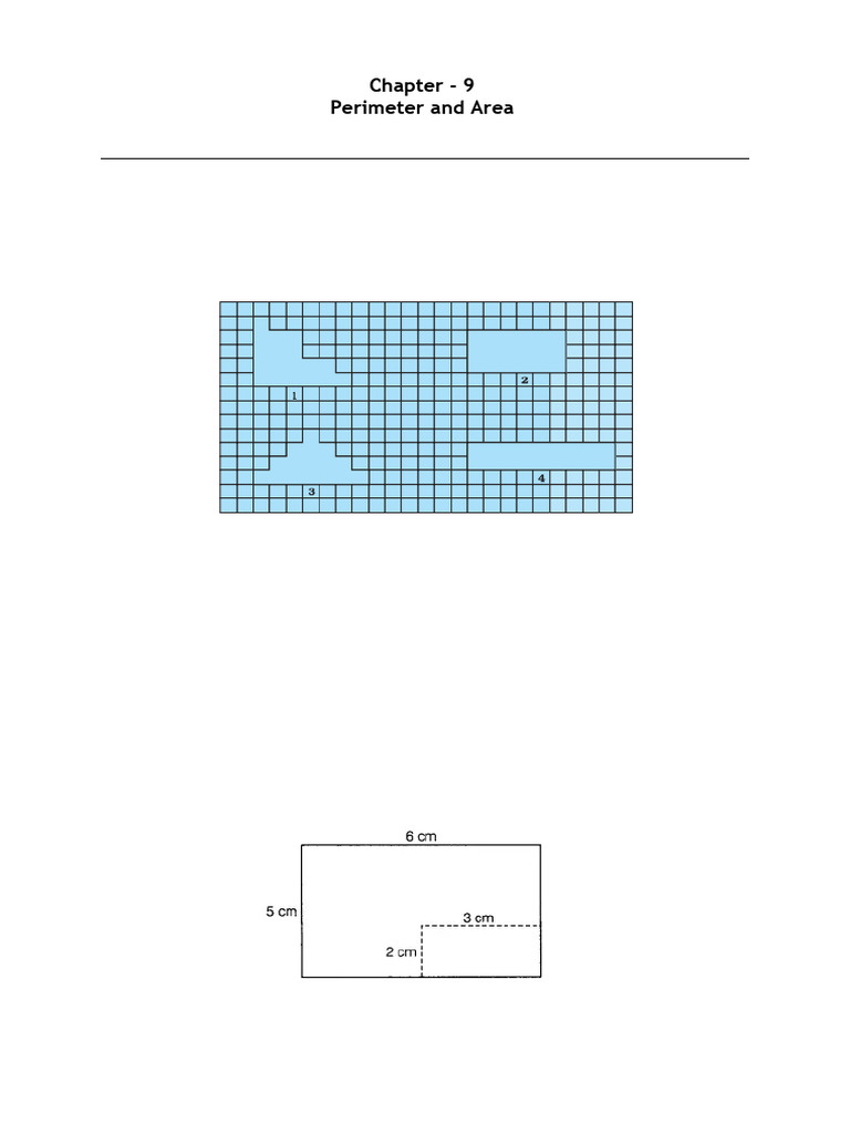 Area and Perimeter Exercises | PDF | Area | Length