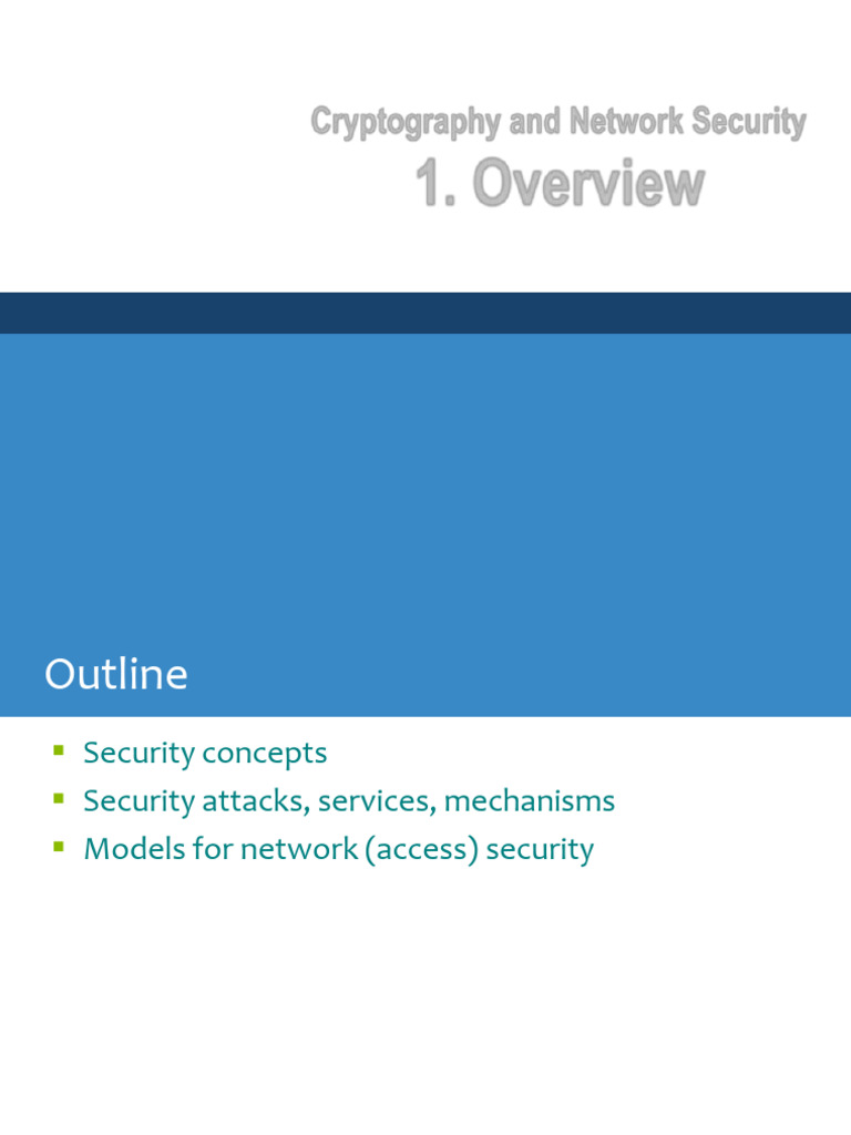 Unit-I ppt1-25-26 | PDF | Cryptanalysis | Cryptography