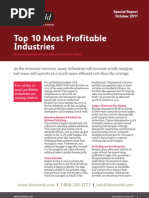 Top 10 Most Profitable Industries