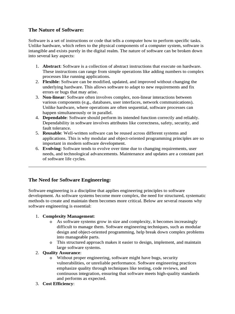 Understanding Software and Engineering Principles | PDF | Software ...
