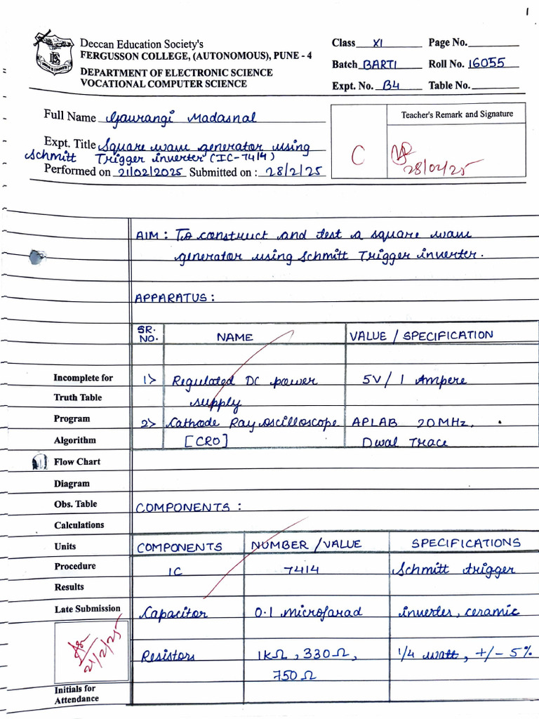 Vocational Computer Science Lab Report | PDF