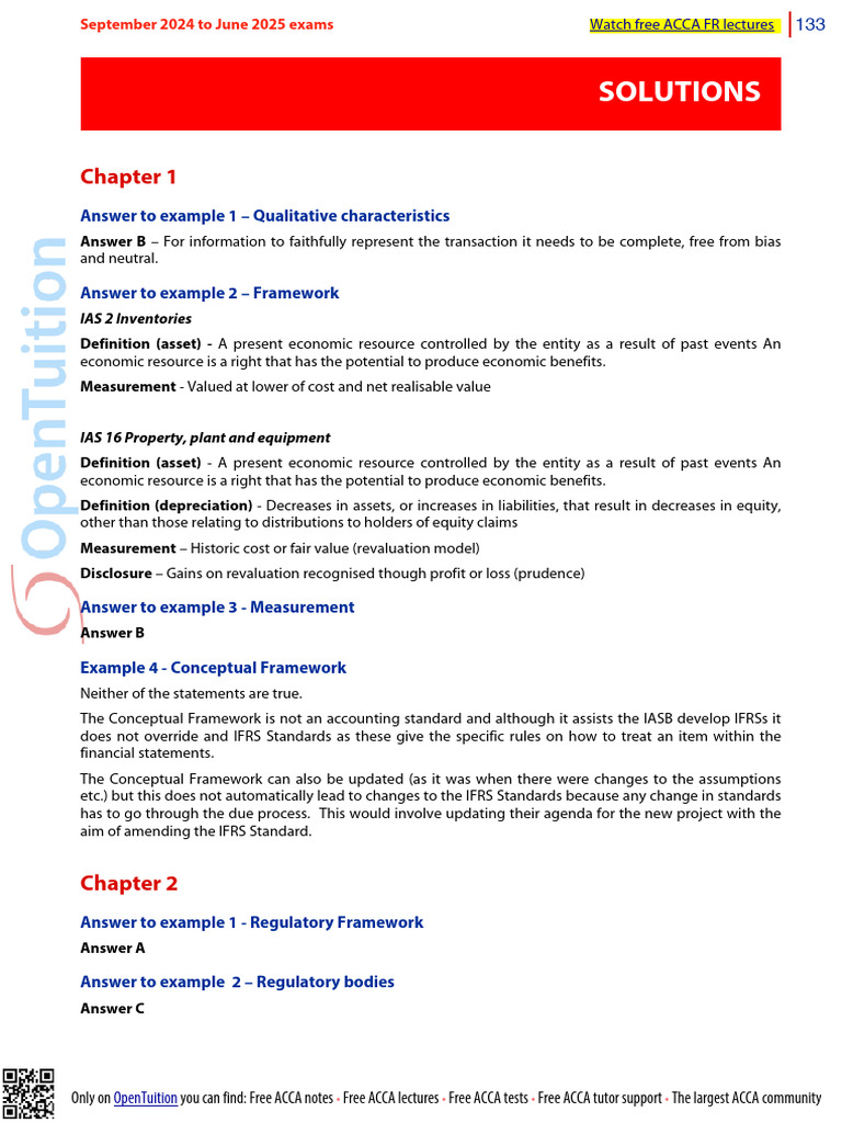Free ACCA Study Resources and Solutions | PDF | International Financial ...