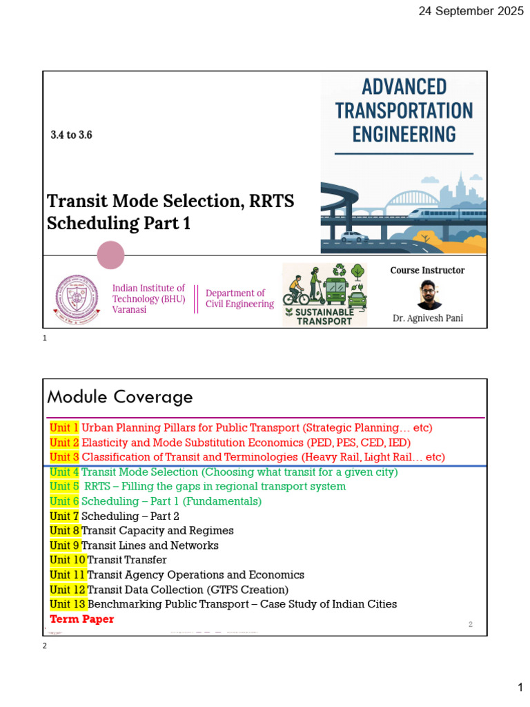 Transit Mode Selection in Urban Planning | PDF | Public Transport ...