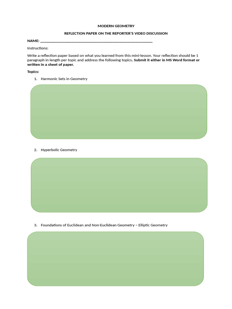 Reflection Paper On The Video Discussions | PDF