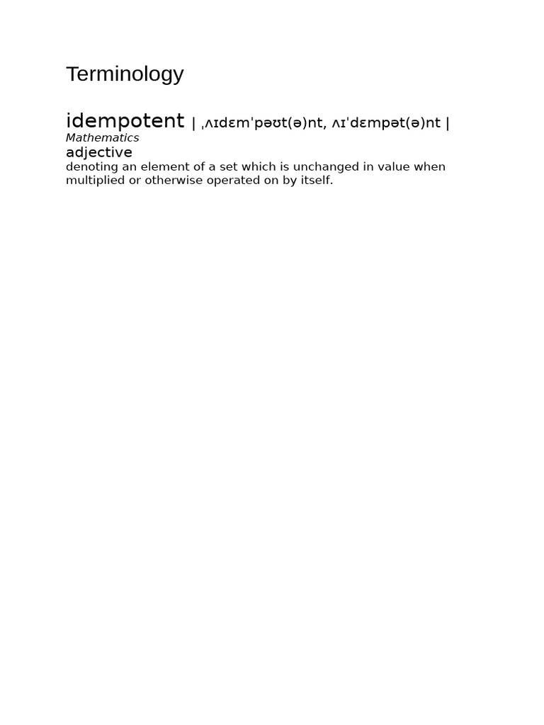 Terminology | PDF