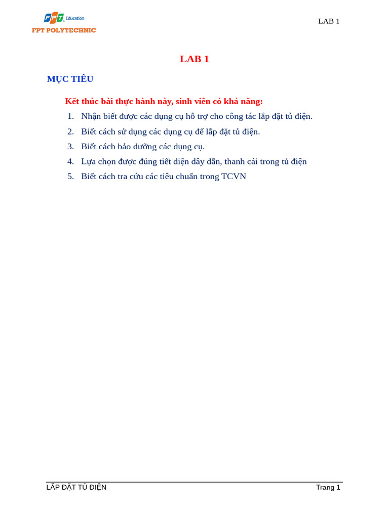 AUT108 - Lab1 Tudien | PDF
