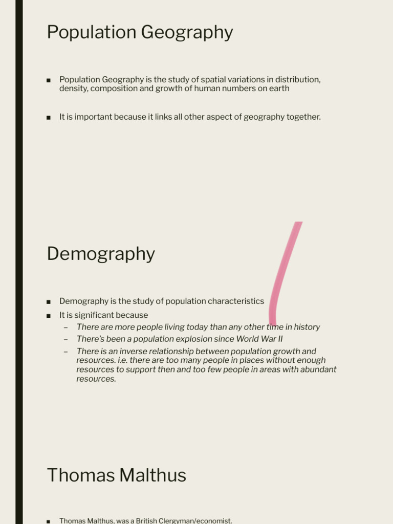 Understanding Population Geography Concepts | PDF | Human Migration ...