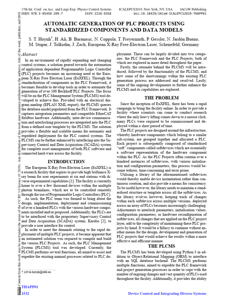 Automating PLC Project Generation | PDF | Programmable Logic Controller ...