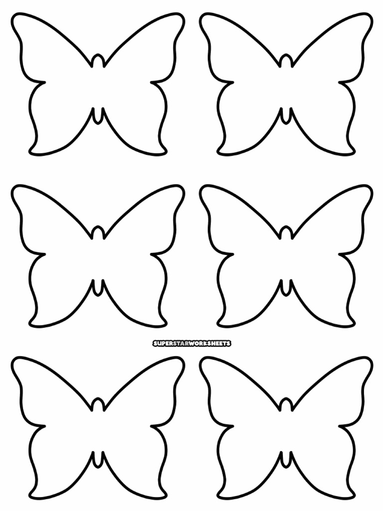 Butterfly Template 1 Small | PDF