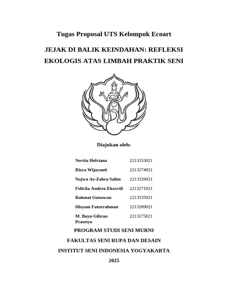 Proposal UTS ECOART Kelompok Peluk Lumut | PDF