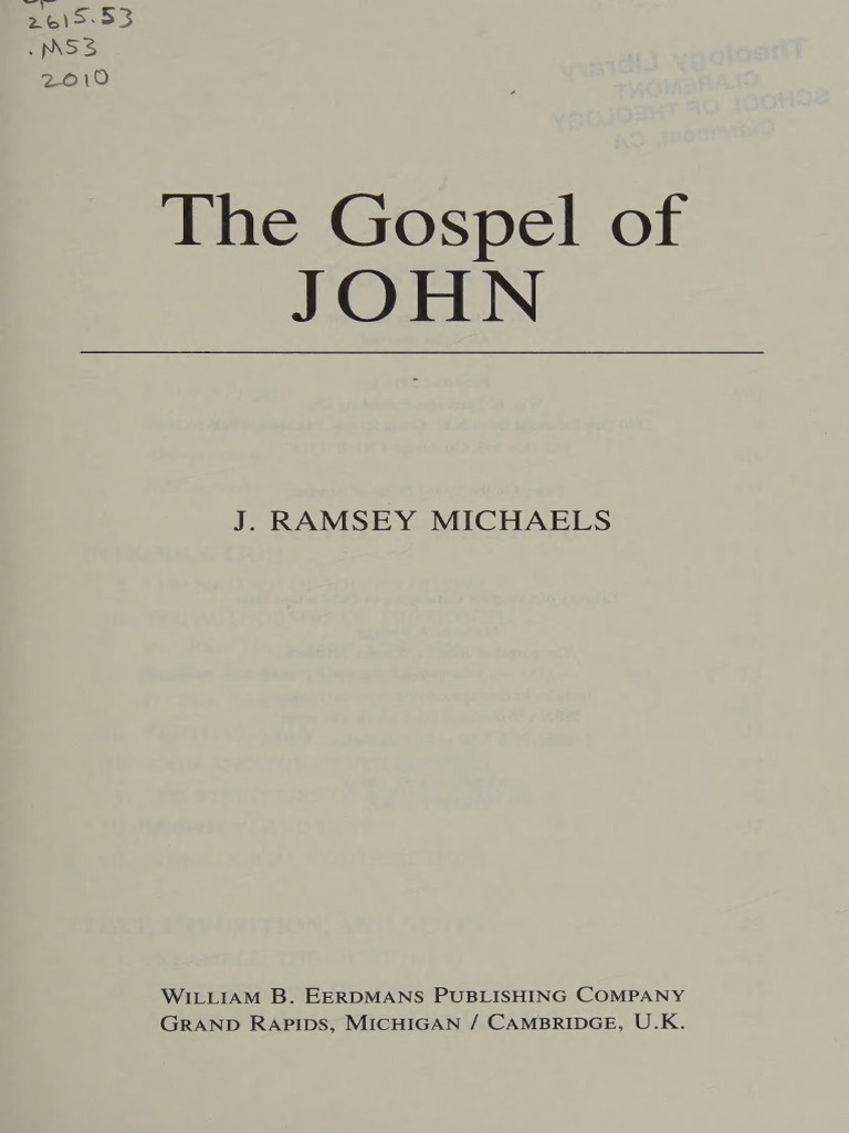 Commentary on the Gospel of John | PDF | Jesus | Disciple