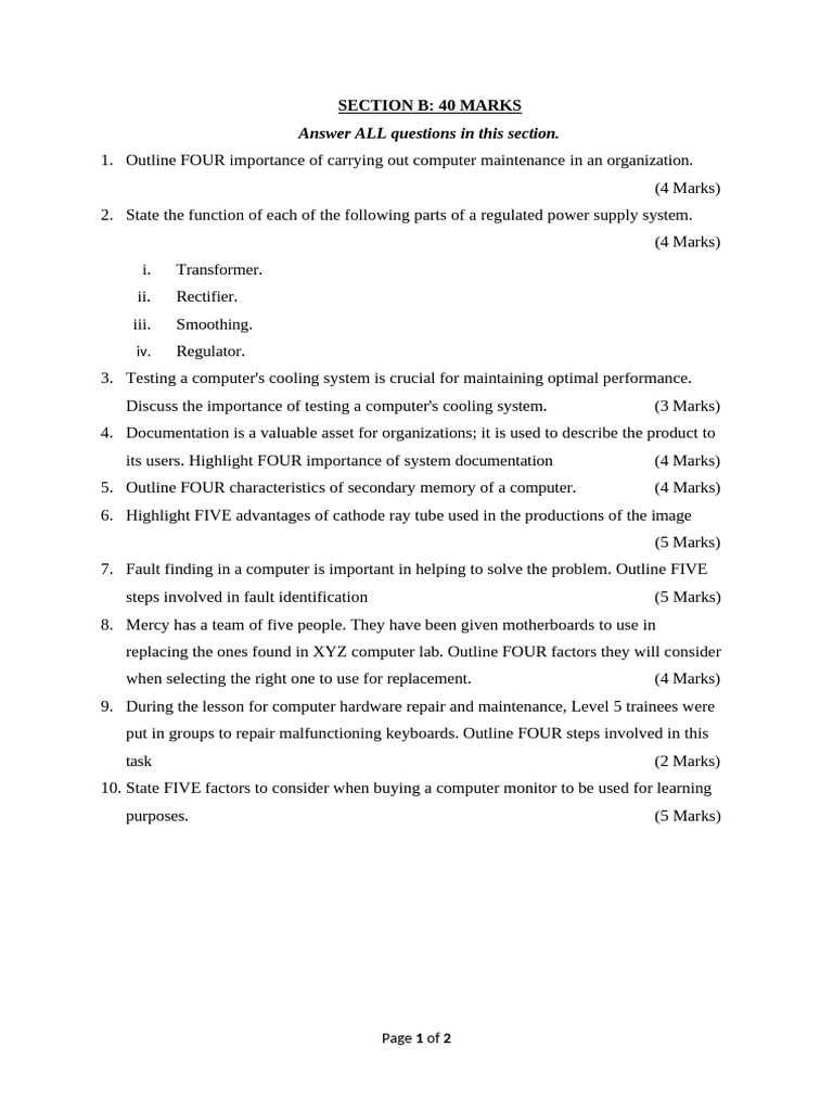 Computer Maintenance and Repair Guide | PDF | Read Only Memory | Computing