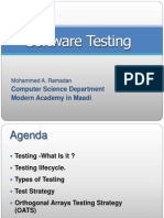 SW Testing MAM Seminar