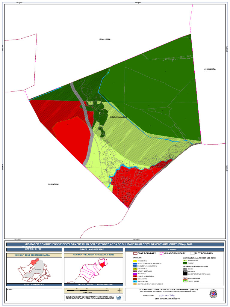 Bhubaneswar Development Plan 2040 Map | PDF