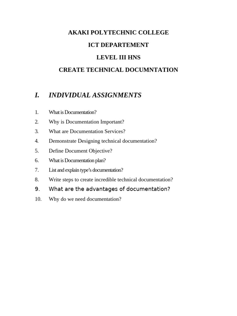 Technical Documentation Guide | PDF
