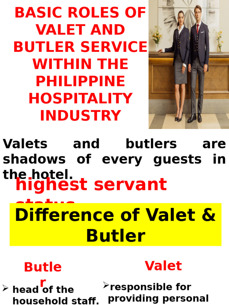Valet and Butler Roles in Hospitality | PDF