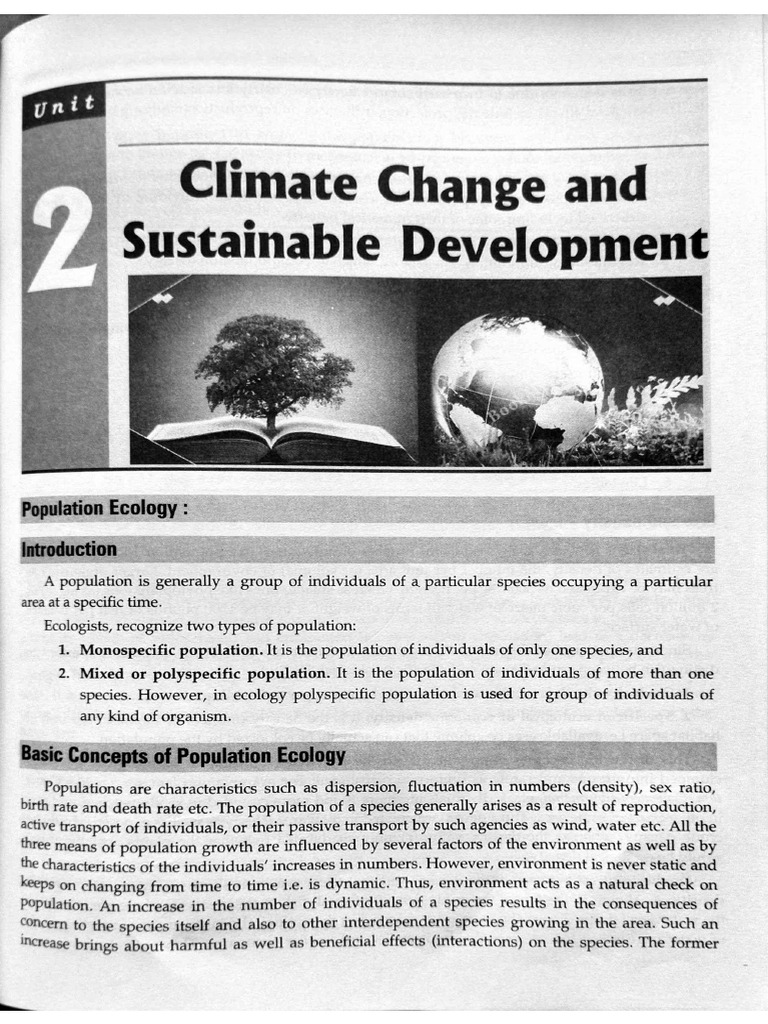 Climate Change and Sustainable Development | PDF