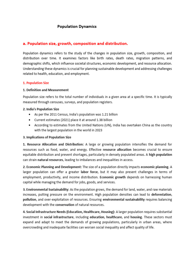 Understanding India's Population Dynamics | PDF | Cost Of Living ...