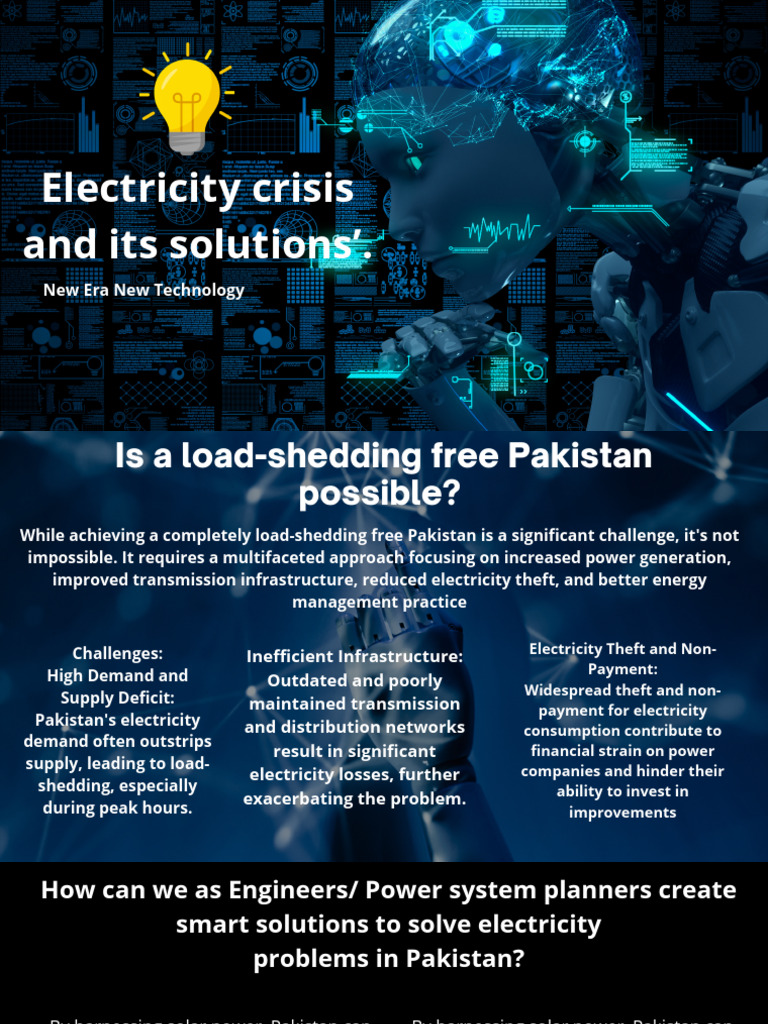 Electricity Crisis and Its Solutions'. | PDF | Wind Power | Sustainable ...