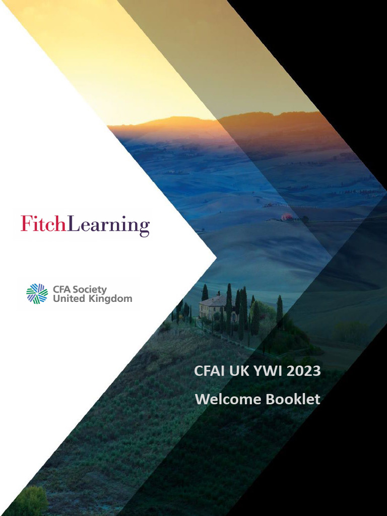 YWI 2023 Welcome Booklet Overview | PDF | Valuation (Finance ...
