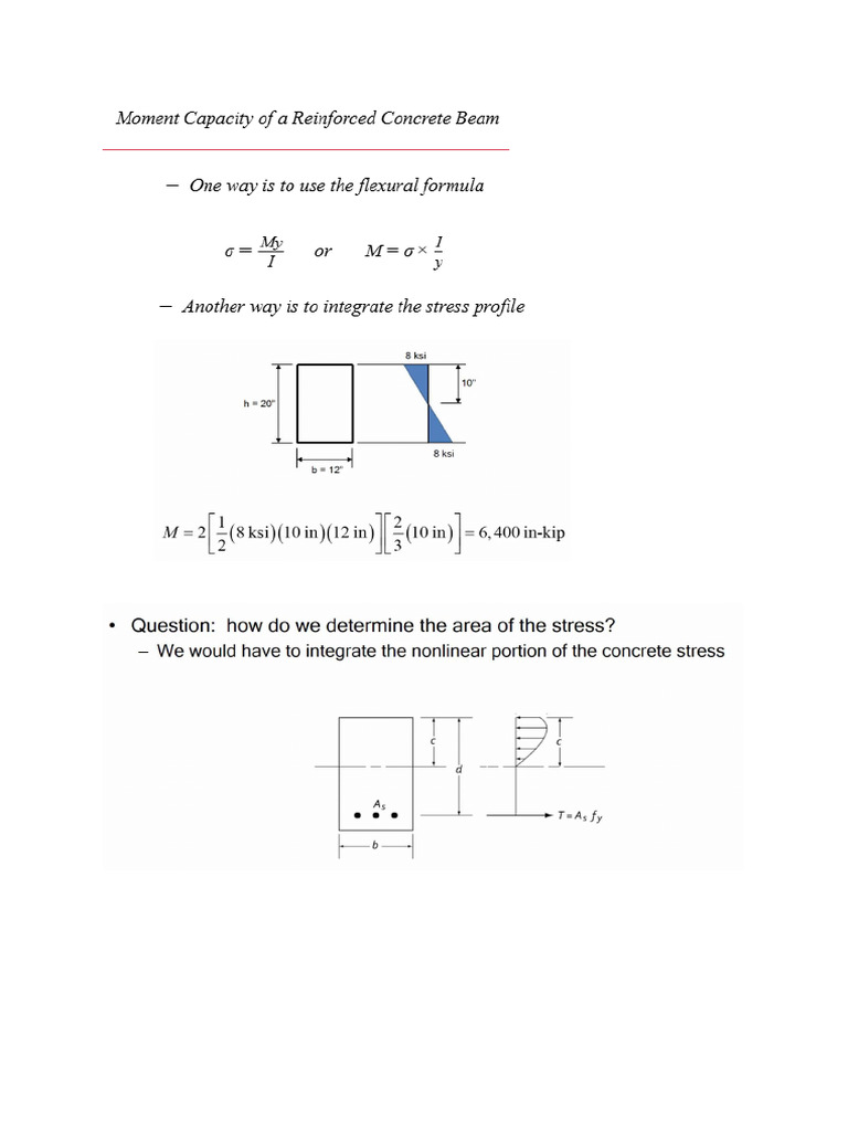 Analysis of Reinforced Concrete Section | PDF