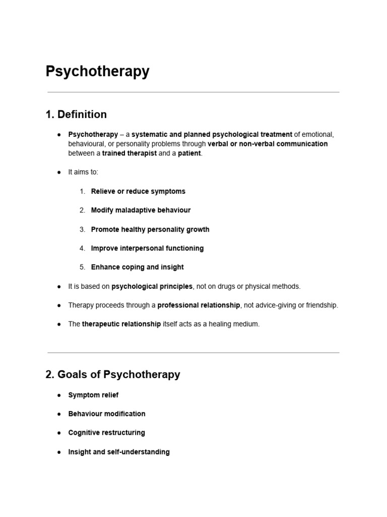 Psychotherapy | PDF | Psychotherapy | Psychiatry