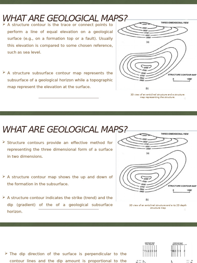 Structure Contour Map Lec 5 | PDF